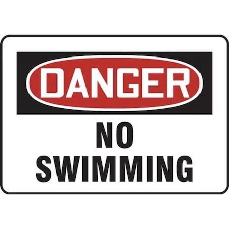 Accuform OSHA DANGER Safety Sign NO SWIMMING MADM027VS MADM027VS